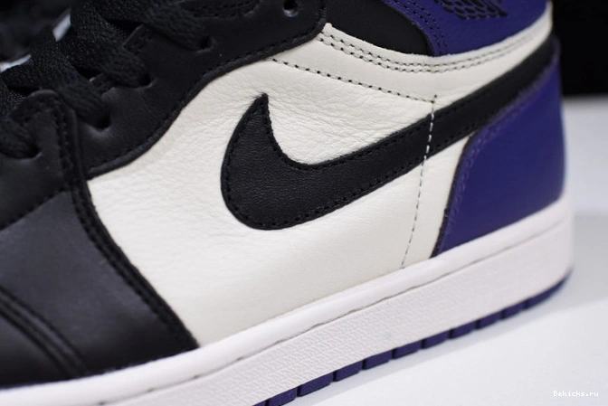 Reps BK 1 court purple 555088-501 air jordan 1106